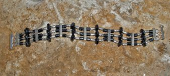 Stylish Bracelet with Hematite is & Inches in Length