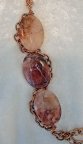 Copper and Agate Stone Asymmetrical Necklace