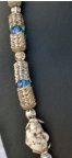 Nuggets White Howlite Blue Angelic Crystals 24 Inch Length