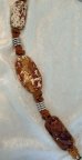 Raw Agate Feather Charm Necklace